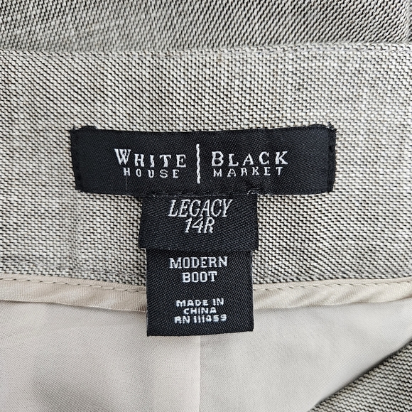 White House Black Market Legacy Modern Boot Pants Tan Mid Rise Career Trousers - Picture 5 of 6